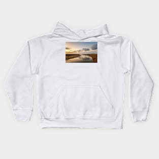 Evening Light over the River Glaven at Blakeney, Norfolk Kids Hoodie